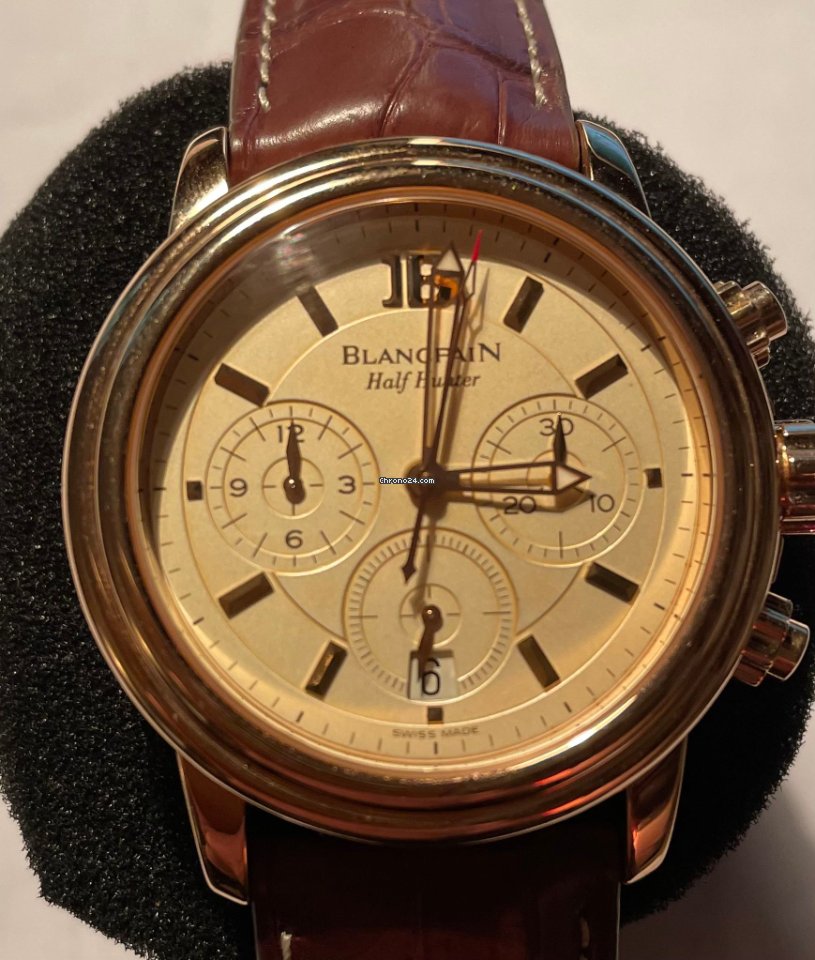 IMG_9081 Blancpain Mens watch Unisex Automatic Rose gold 3100-1542-53B Replica 7