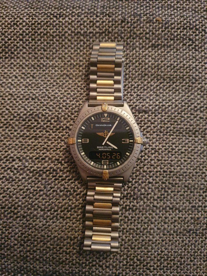 IMG_9081 Breitling Aerospace Mens watch Unisex Quartz Titanium F56059 Replica 7