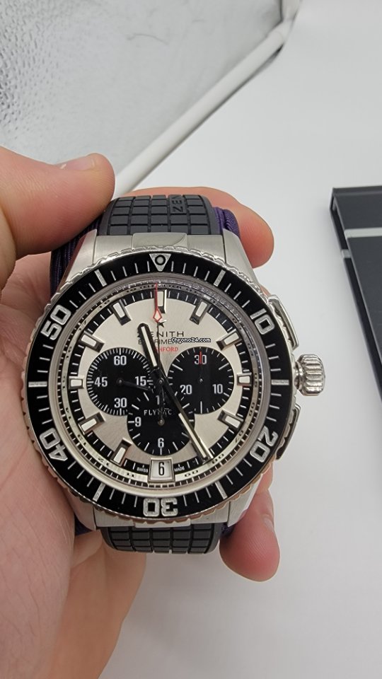 IMG_9081 Zenith El Primero Stratos Flyback Mens watch Unisex Automatic 03.2062.405 Replica 7