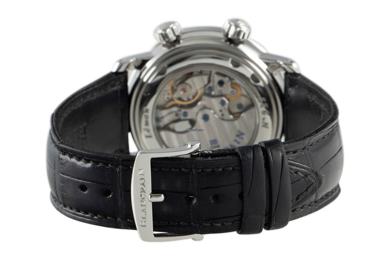 IMG_9081 Blancpain Leman Reveil GMT Mens watch Unisex Automatic Steel 2041-1542M-53B Replica 7