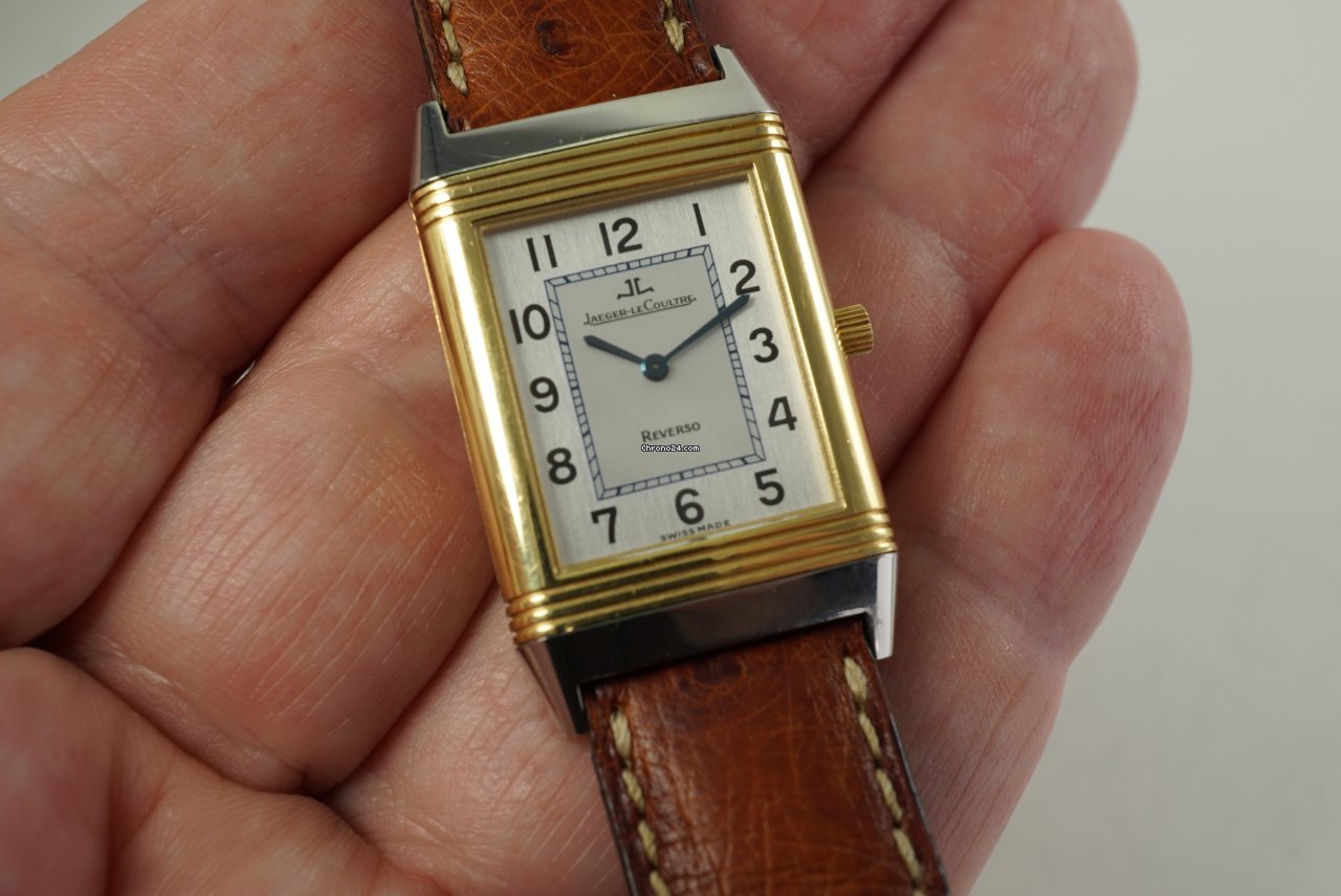 IMG_9081 Jaeger-LeCoultre Reverso Classique Mens watch Unisex Quartz Gold Steel 250.5.08 Replica 7