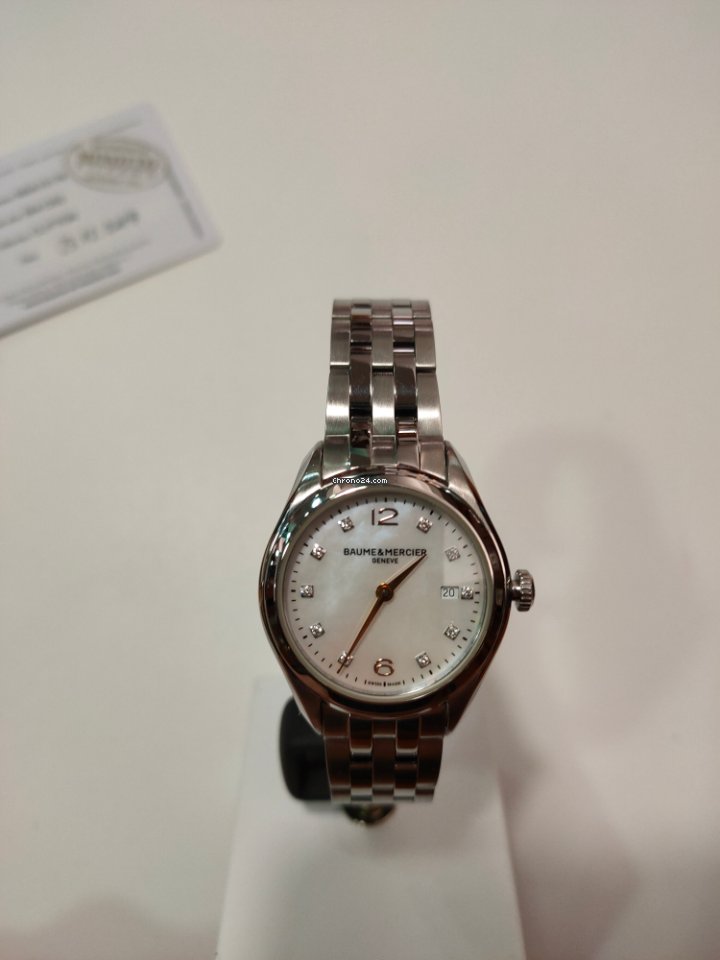 IMG_9081 Baume & Mercier Clifton Womens watch Quartz Steel M0A10176 Replica 7