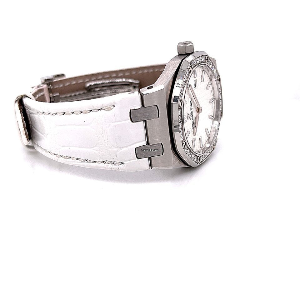 IMG_9081 Audemars Piguet Royal Oak Lady Womens watch Quartz Steel 67651ST.ZZ.D011CR.01 Replica 7