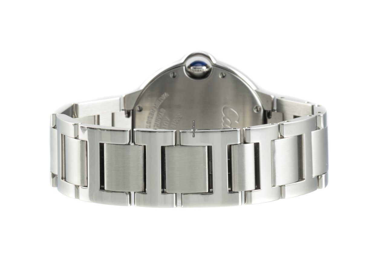 IMG_9081 Cartier Ballon Bleu 36mm Mens watch Unisex Automatic Steel W6920046 Replica 7