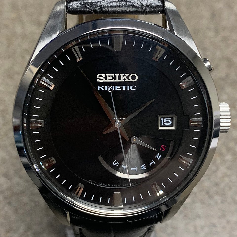 IMG_9081 Seiko Kinetic Mens watch Unisex Manual winding Steel SRN045P2 Replica 7