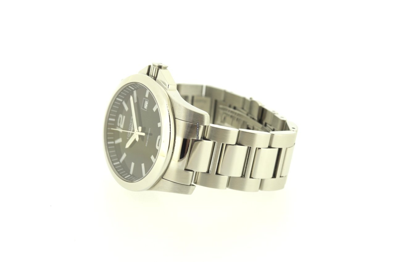 IMG_9081 Longines Conquest Mens watch Unisex Quartz Steel L3.759.4.58.6 Replica 7