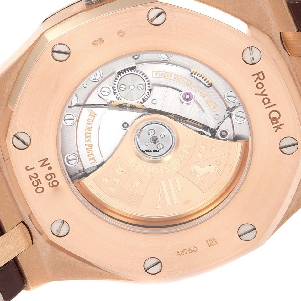 IMG_9081 Audemars Piguet Royal Oak Selfwinding Mens watch Unisex Automatic Rose gold 15400OR.OO.D088CR.01 Replica 7