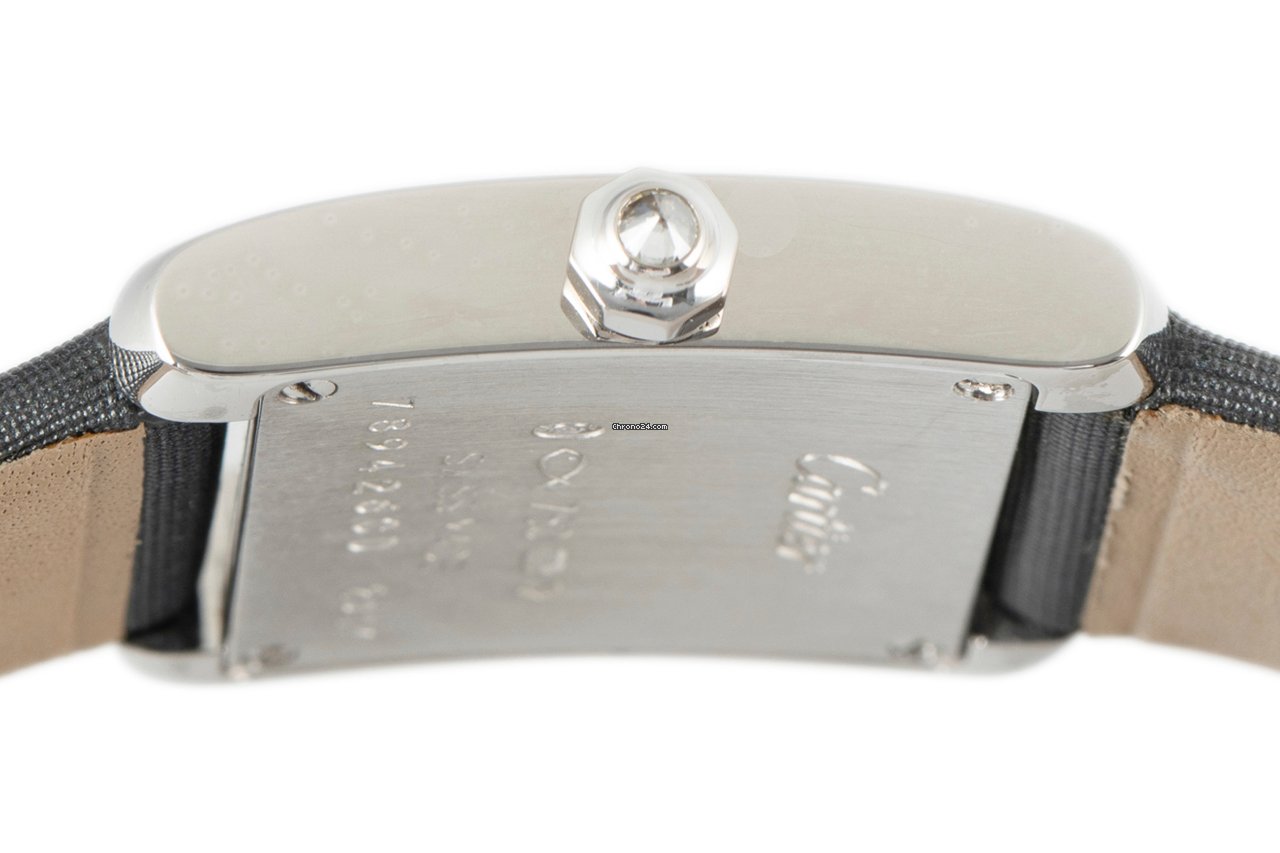 IMG_9081 Cartier Tank Francaise Womens watch Quartz White gold 2517 Replica 7