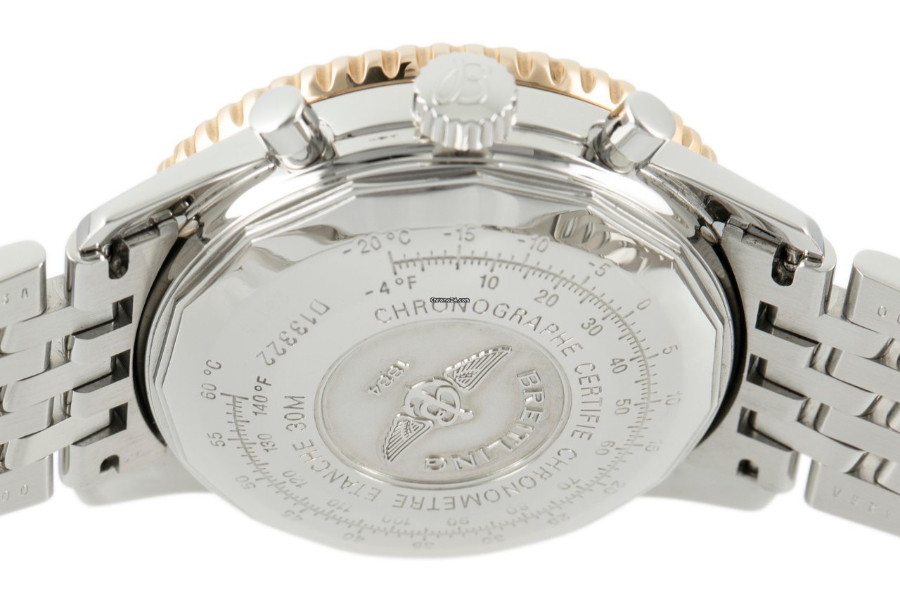 IMG_9081 Breitling Old Navitimer Mens watch Unisex Automatic Gold Steel D13322 Replica 7