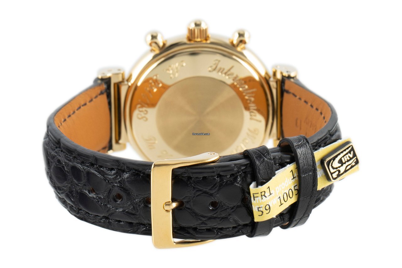 IMG_9081 IWC Da Vinci Perpetual Calendar Mens watch Unisex Automatic Yellow gold 3750 Replica 7