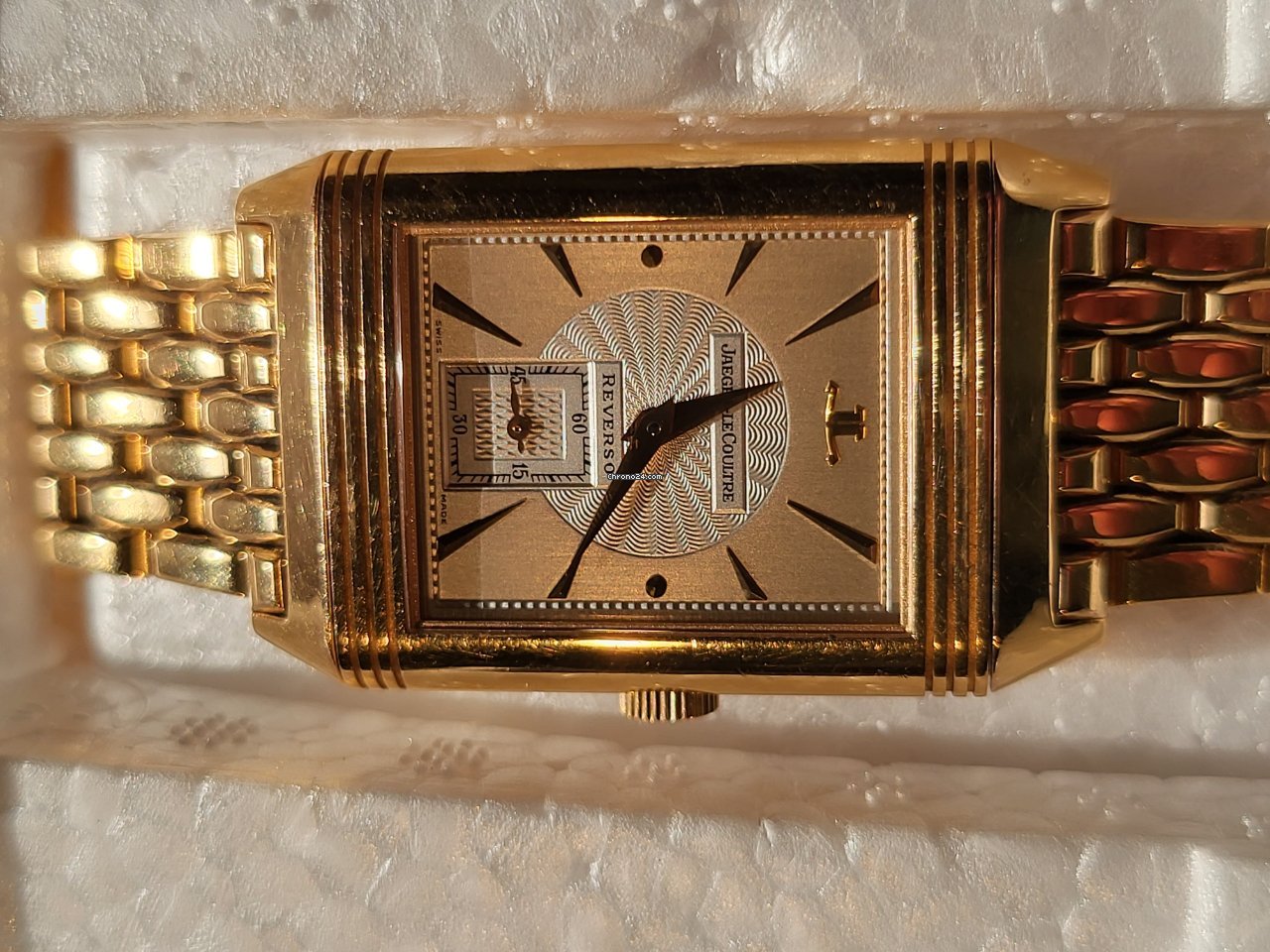 IMG_9081 Jaeger-LeCoultre Reverso Mens watch Unisex Manual winding Red gold 270.2.62 Replica 7