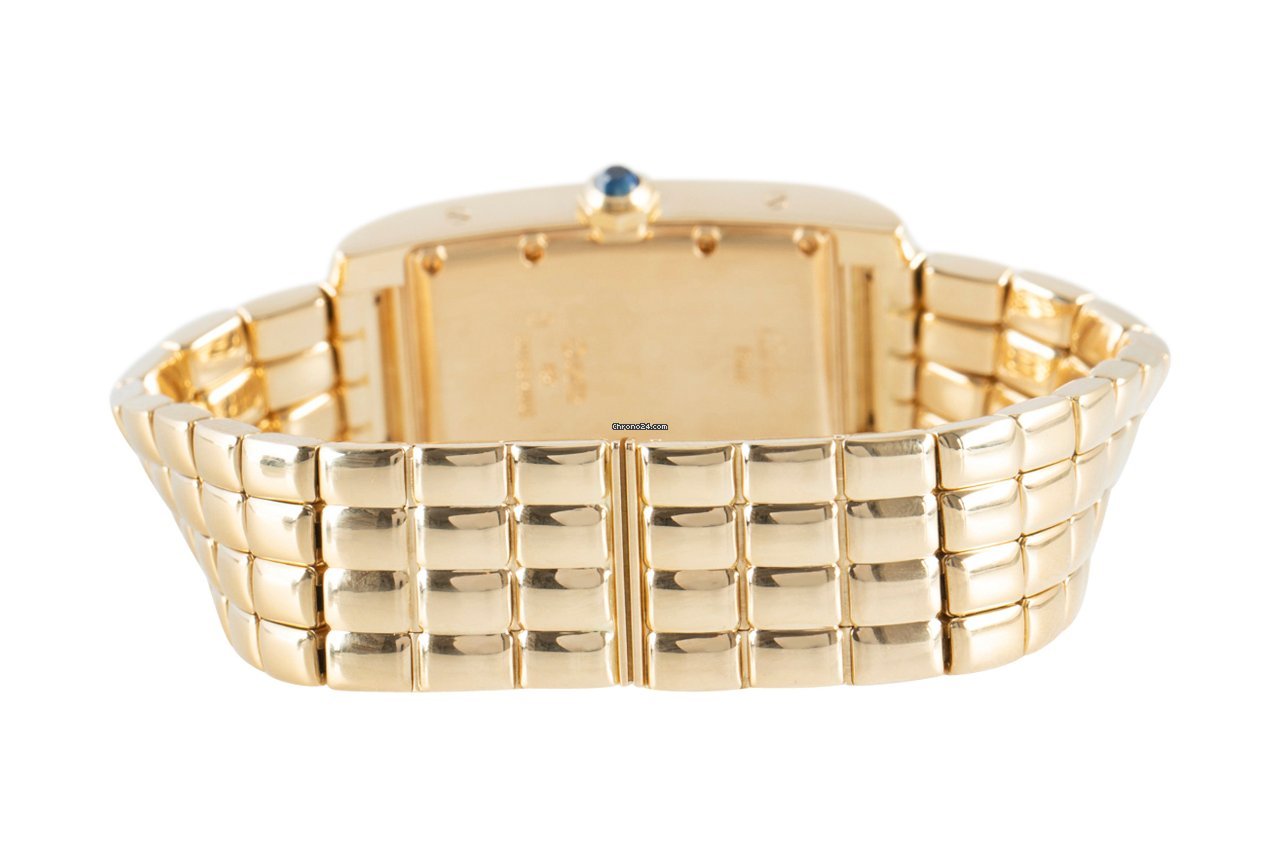 IMG_9081 Cartier Tank Americaine Mens watch Unisex Quartz Yellow gold 8012905 Replica 7