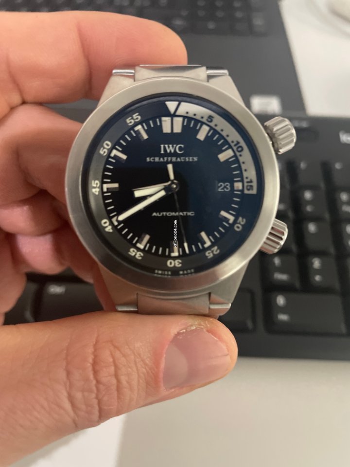 IMG_9081 IWC Aquatimer Automatic 2000 Mens watch Unisex Automatic Steel IW3538 Replica 7