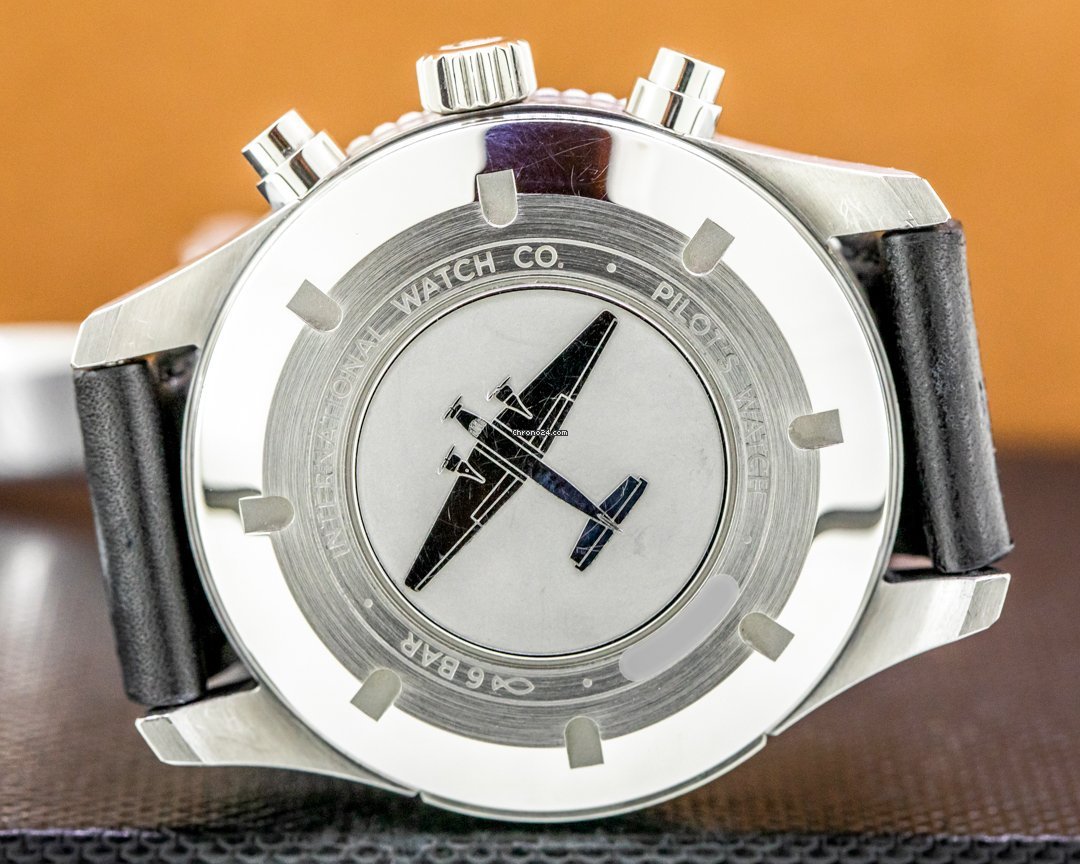 IMG_9081 IWC Pilot Chronograph Mens watch Unisex Automatic Steel IW395001 Replica 7