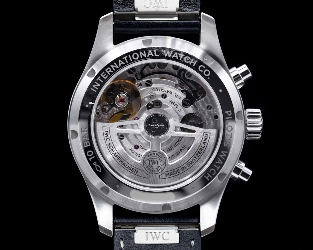 IMG_9081 IWC Pilot Chronograph Mens watch Unisex Automatic Steel IW388101 Replica 7