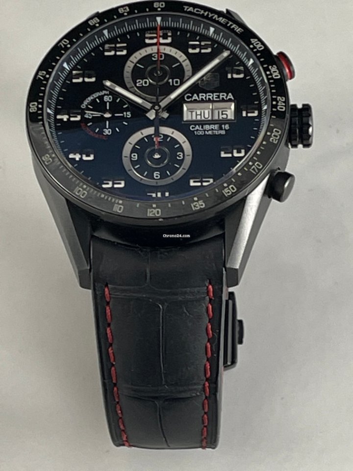 IMG_9081 TAG Heuer Carrera Calibre 16 Mens watch Unisex Automatic Titanium CV2A81.FC6237 Replica 7