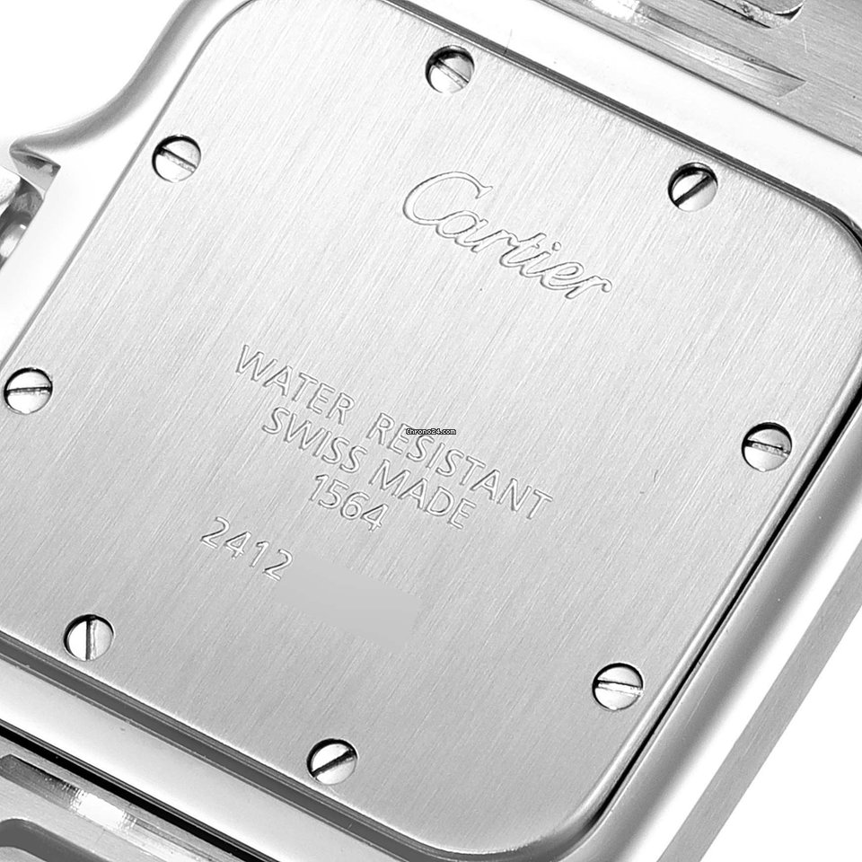 IMG_9081 Cartier Santos Galbee Mens watch Unisex Quartz Steel W20060D6 Replica 7