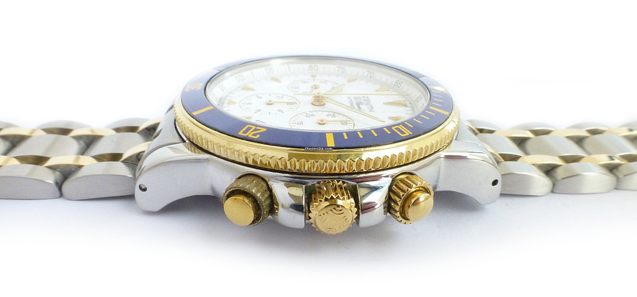 Zenith El Primero Mens watch Unisex Automatic Gold Steel 15 53-0470-400 Replica 7
