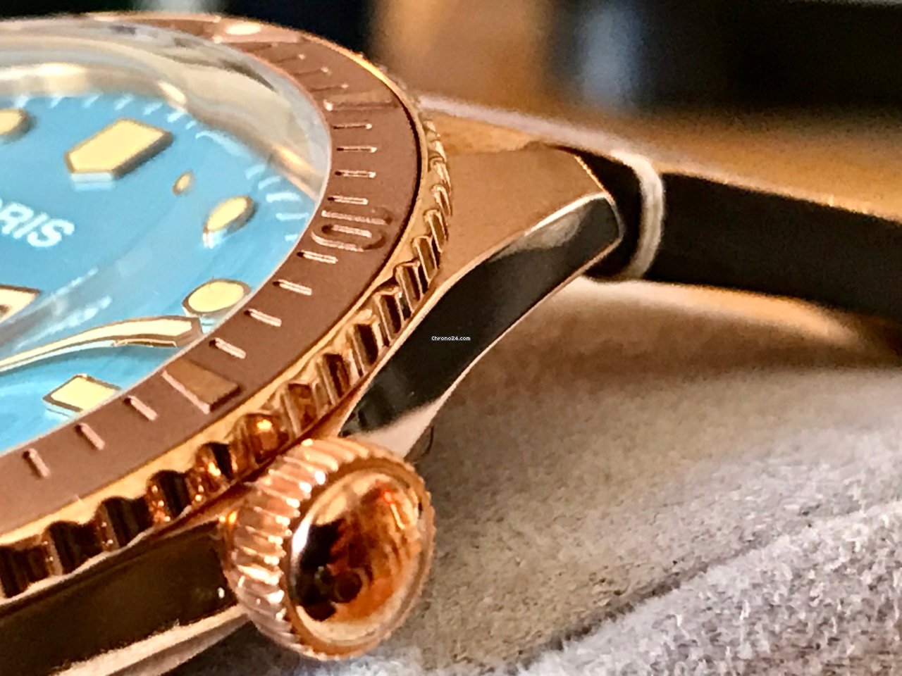 IMG_9081 Oris Divers Sixty Five Mens watch Unisex Automatic Bronze 01 733 7771 3155-07 5 19 04BR Replica 7