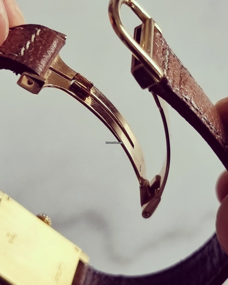 Cartier Tank Louis Cartier Mens watch Unisex Manual winding Yellow gold 96019 Replica 7