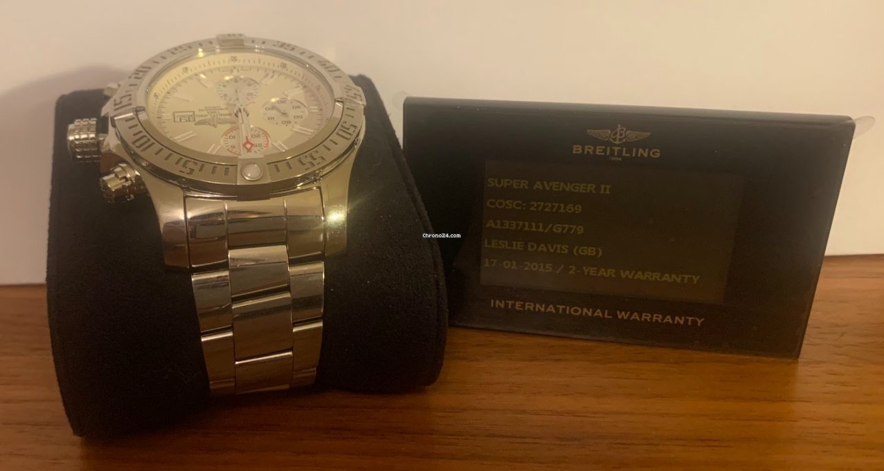 IMG_9081 Breitling Super Avenger II Mens watch Unisex Automatic Steel A1337111 Replica 7