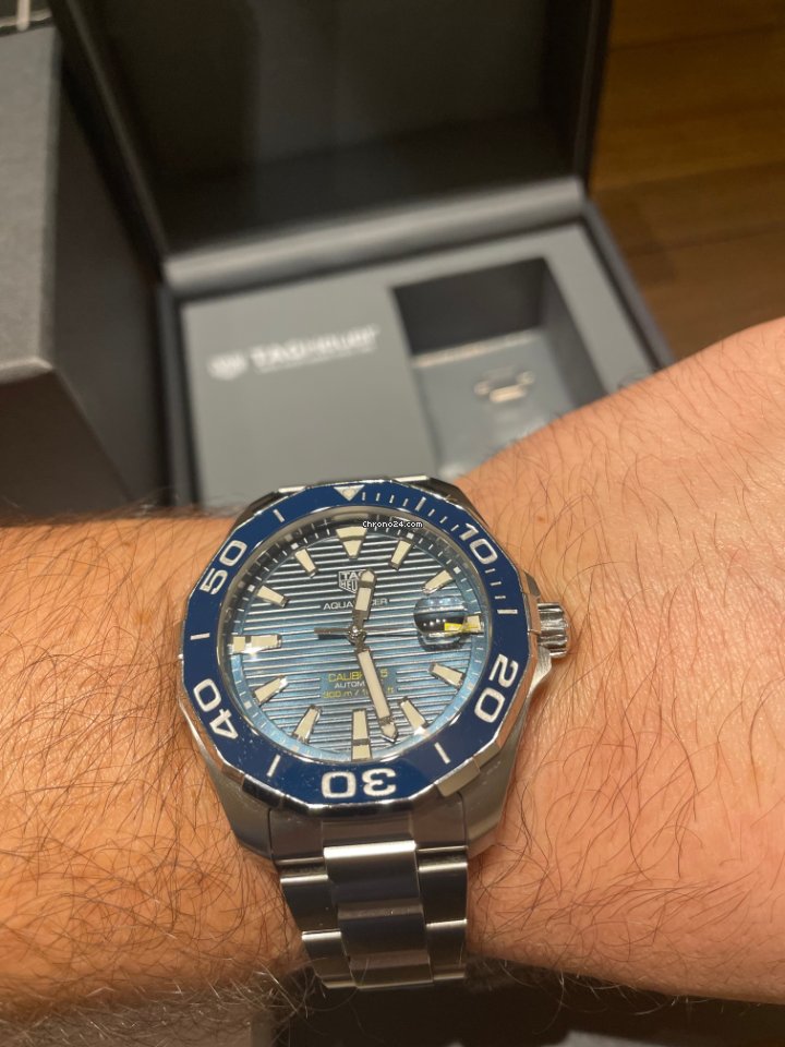 IMG_9081 TAG Heuer Aquaracer 300M Mens watch Unisex Automatic Steel WAY201B.FT6150 Replica 7