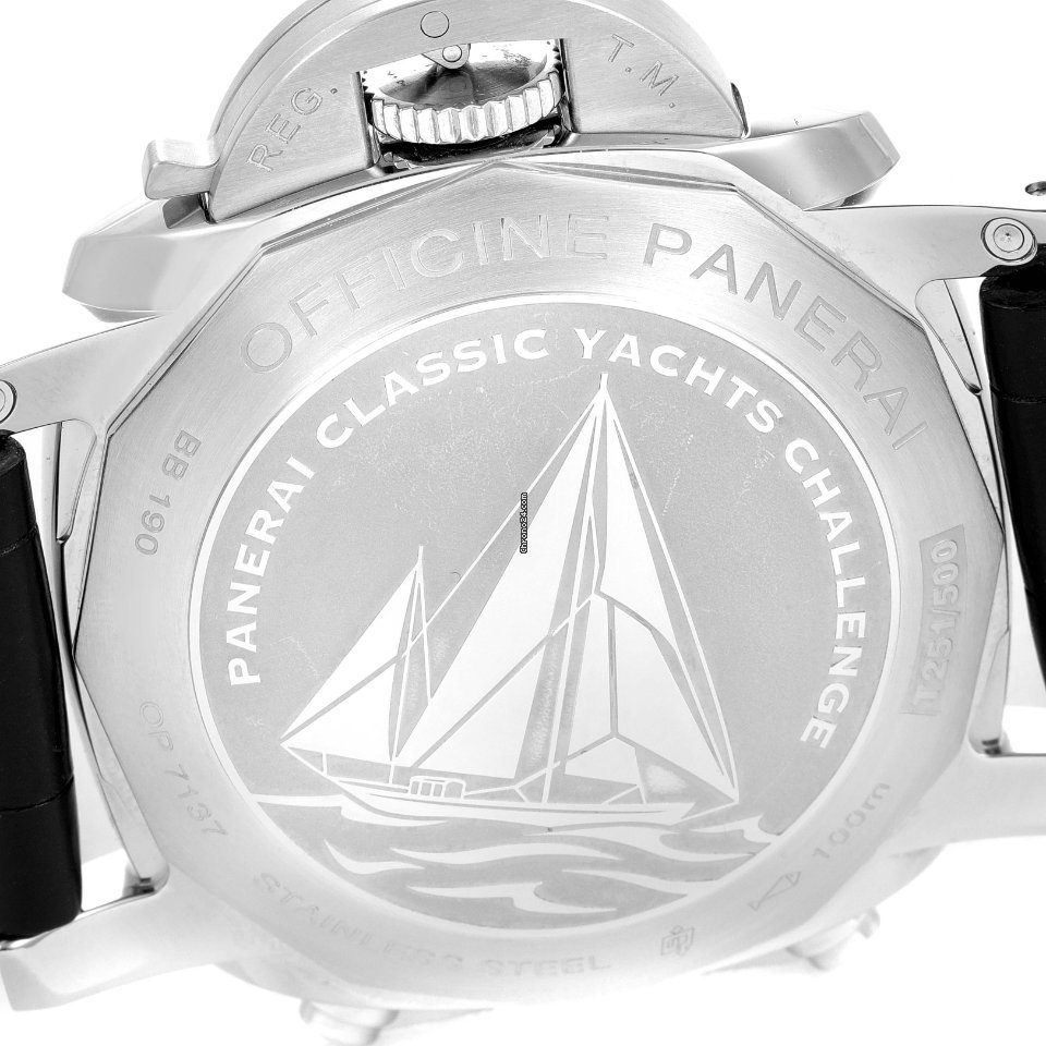 IMG_9081 Panerai Luminor 1950 3 Days Chrono Flyback Mens watch Unisex Automatic Steel PAM00654 Replica 7