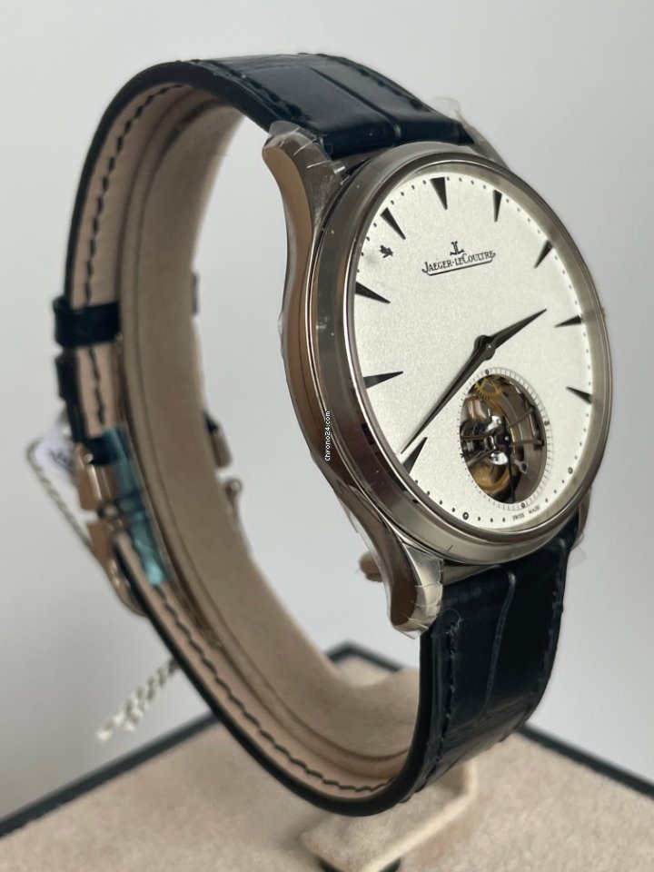 IMG_9081 Jaeger-LeCoultre Master Ultra Thin Tourbillion Mens watch Unisex Automatic White gold Q1323420 Replica 7