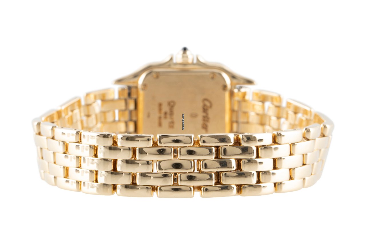 IMG_9081 Cartier Panthere Womens watch Quartz Yellow gold 86691 Replica 7