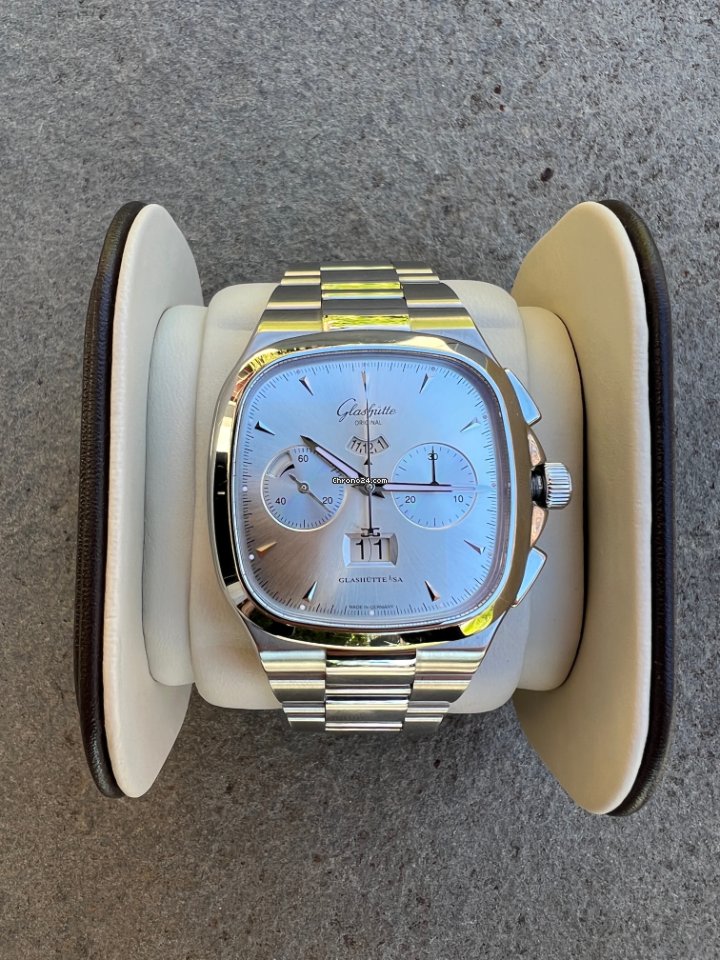 IMG_9081 Glashutte Original Seventies Chronograph Panorama Date Mens watch Unisex Automatic Steel 1-37-02-02-02-33 Replica 7