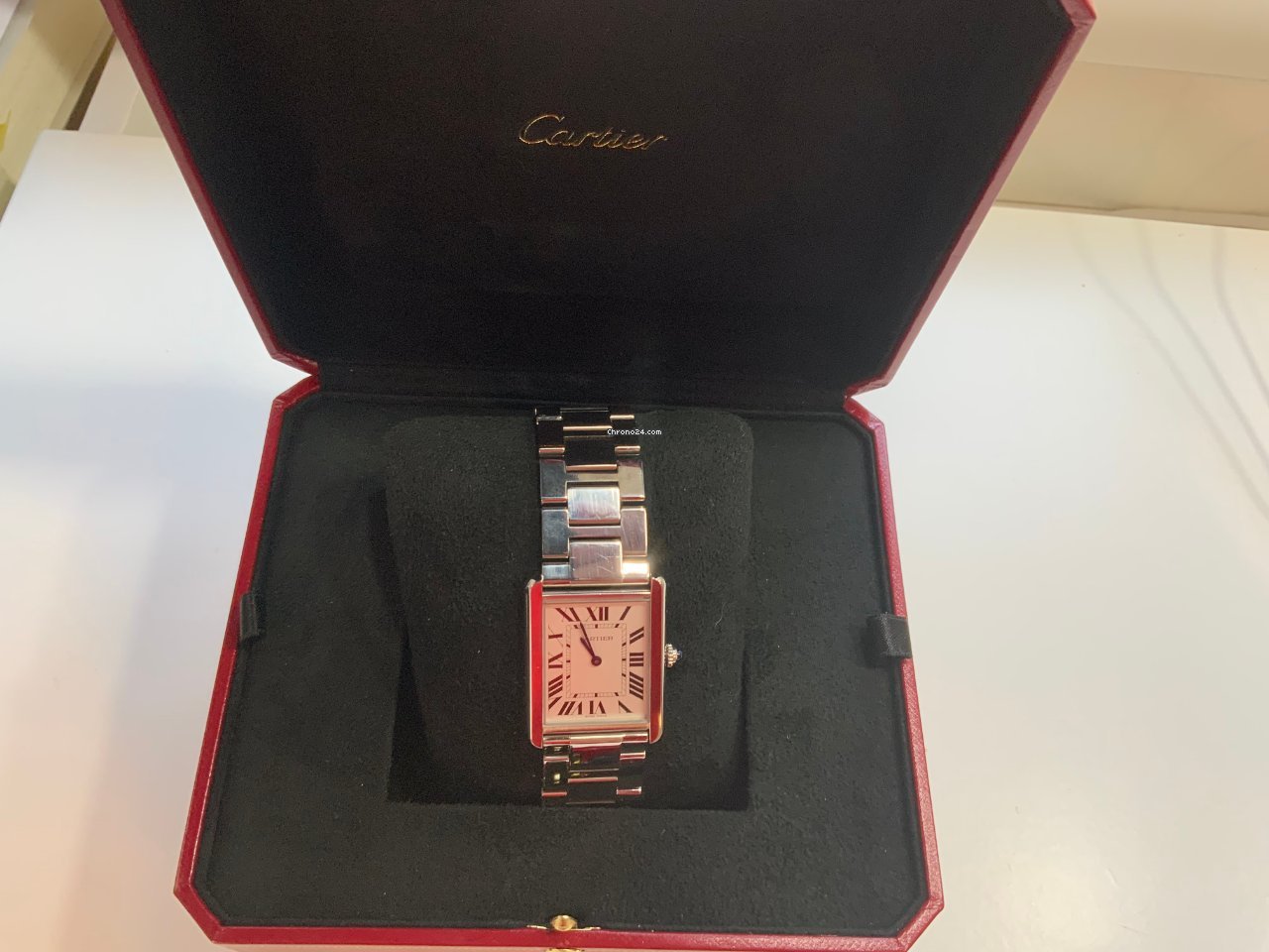 Cartier Tank Solo Mens watch Unisex Quartz Steel W5200014 Replica 7