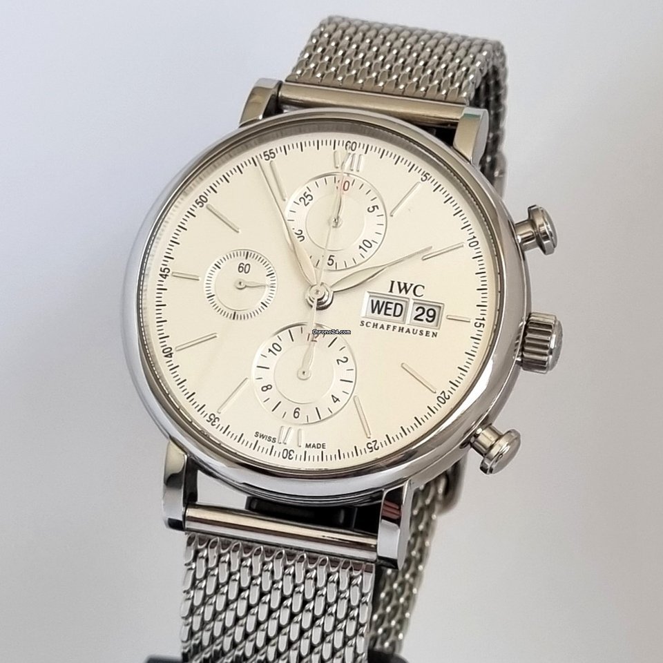 IMG_9081 IWC Portofino Chronograph Mens watch Unisex Automatic Steel IW391009 Replica 7