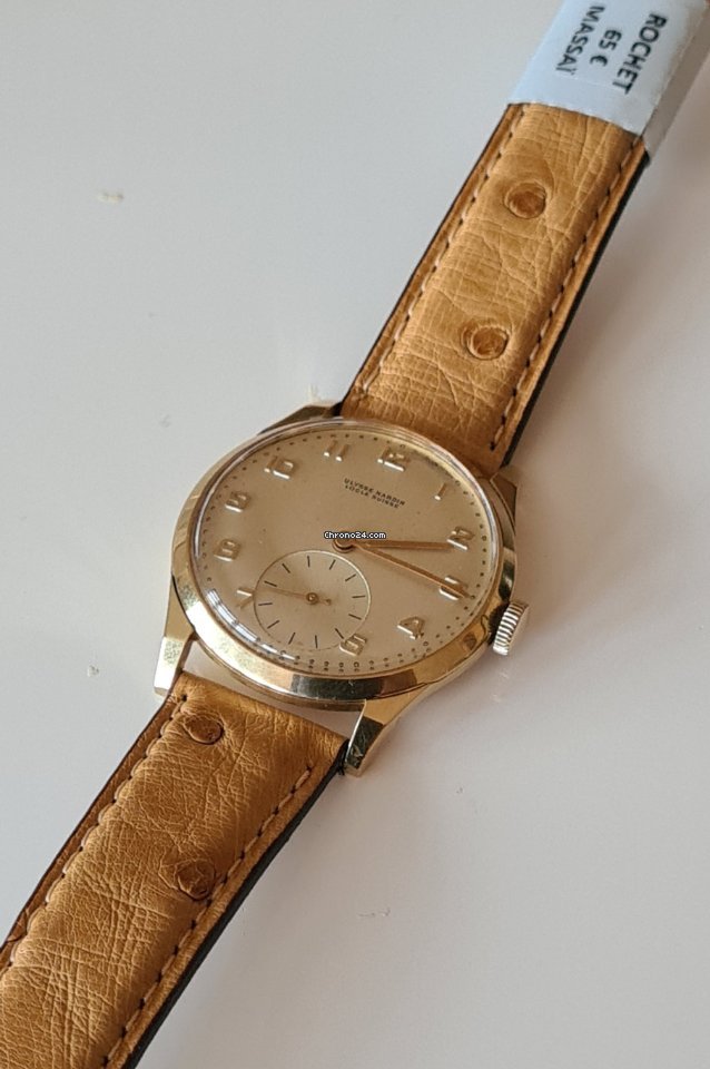 IMG_9081 Ulysse Nardin Mens watch Unisex Manual winding Yellow gold 6034-13 Replica 7