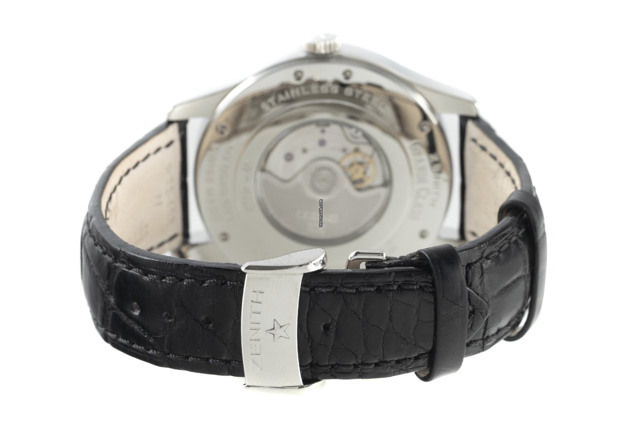 Zenith Elite Dual Time Mens watch Unisex Automatic Steel 030520683 Replica 7