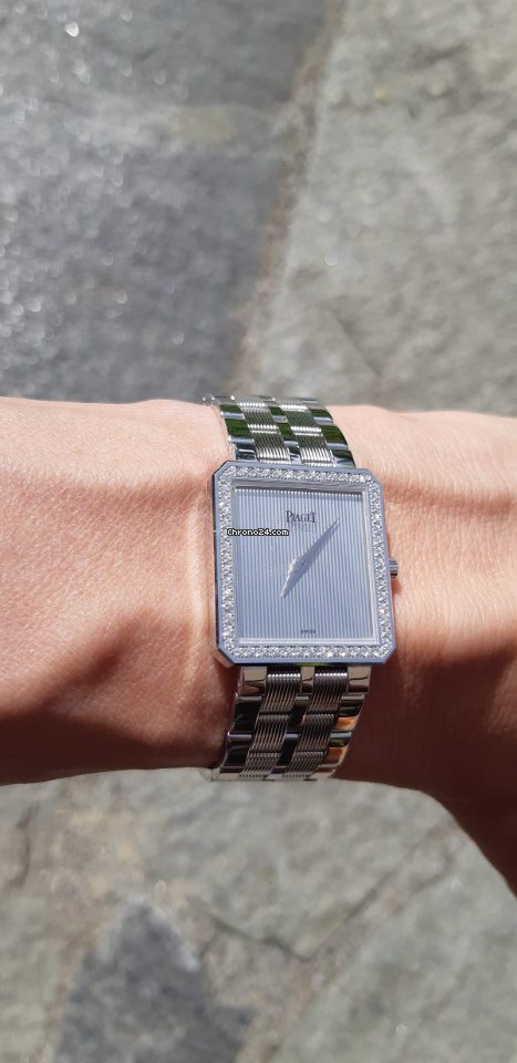 IMG_9081 Piaget Protocole Mens watch Unisex Quartz White gold 50155 Replica 7