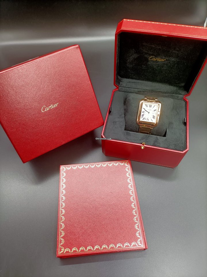 Cartier Tank Anglaise Mens watch Unisex Automatic Rose gold W5310003 Replica 7