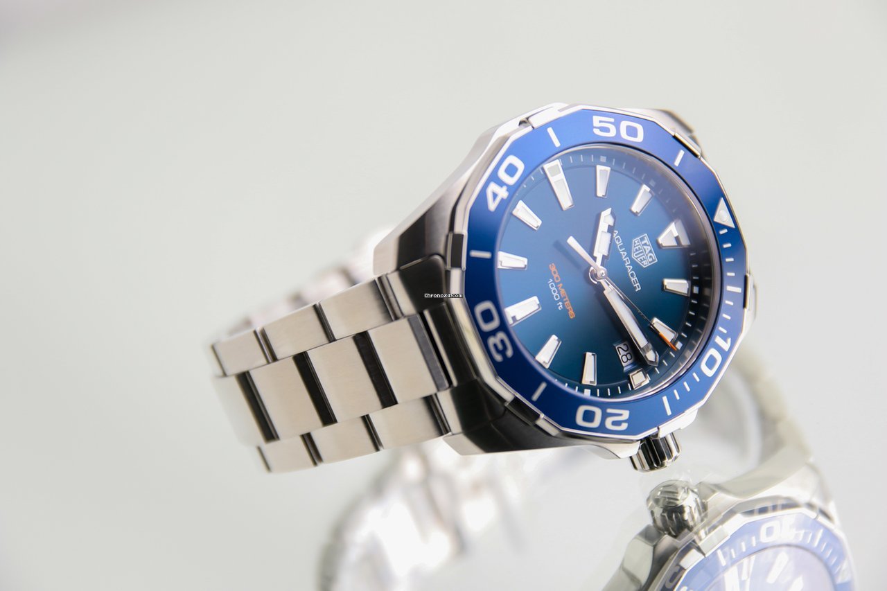 IMG_9081 TAG Heuer Aquaracer 300M Mens watch Unisex Quartz Steel WAY111C.BA0928 Replica 7