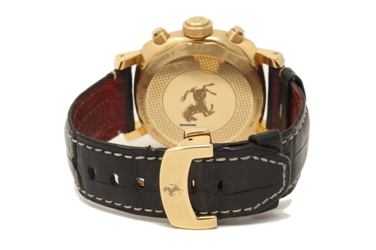 IMG_9081 Panerai Ferrari Mens watch Unisex Automatic Yellow gold FER 006 Replica 7