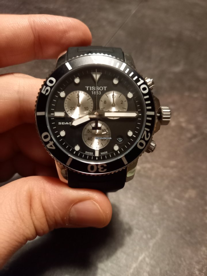 Tissot Seastar 1000 Mens watch Unisex Quartz Steel T120.417.17.051.00 Replica 7