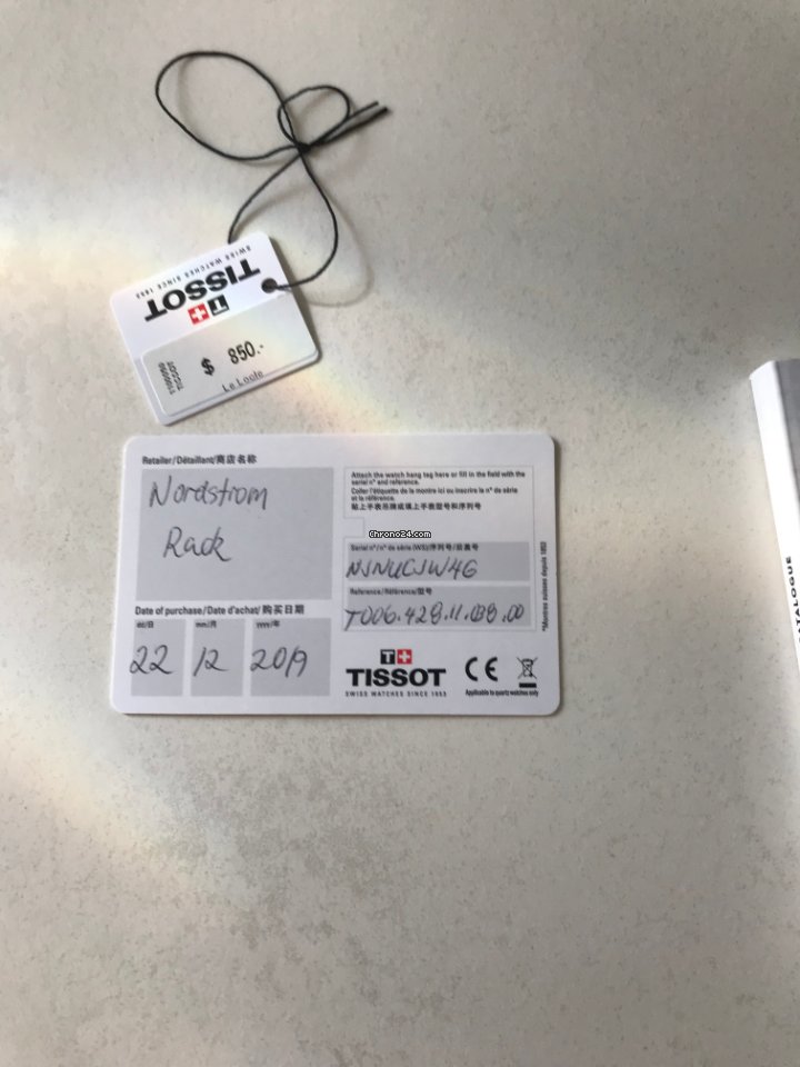 Tissot Le Locle Mens watch Unisex Automatic Steel T0064281103800 Replica 7