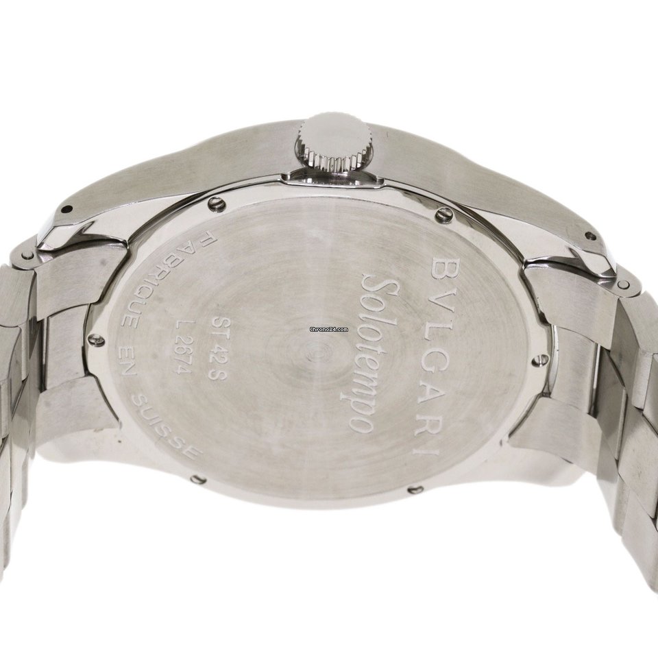 IMG_9081 Bulgari Mens watch Unisex Quartz Steel ST44SS Replica 7