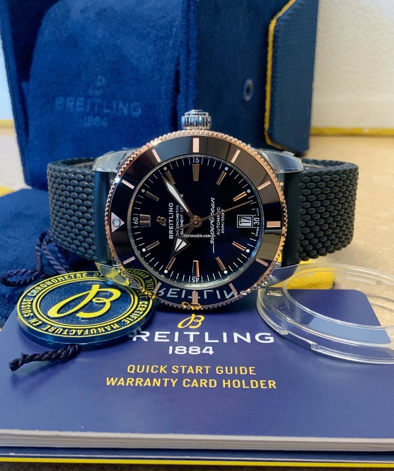 Breitling Superocean Heritage II 42 Mens watch Unisex Automatic Gold Steel UB2010121B1S1 Replica 7