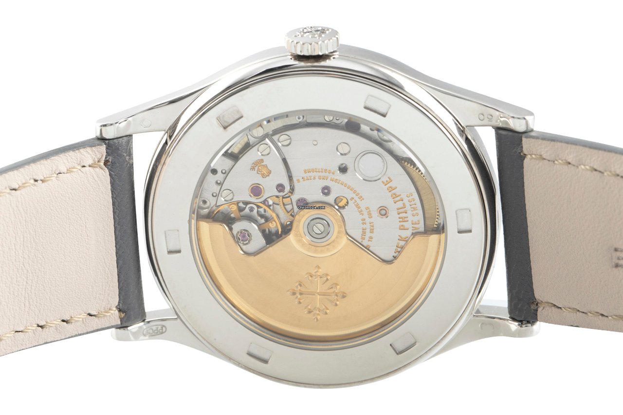 IMG_9081 Patek Philippe Calatrava Mens watch Unisex Automatic White gold 5296 Replica 7