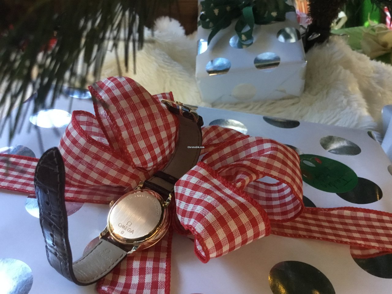 IMG_9081 Omega De Ville Prestige Mens watch Unisex Automatic Rose gold 4614.30.02 Replica 7
