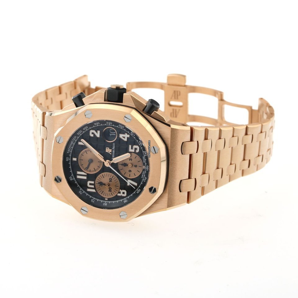 IMG_9081 Audemars Piguet Royal Oak Offshore Chronograph Automatic Rose gold 26470OR Replica 7