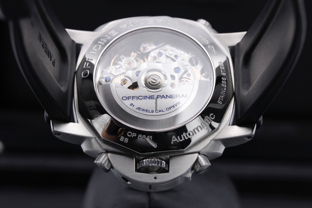 Panerai Luminor 1950 3 Days Chrono Flyback Steel PAM 213 Replica 7