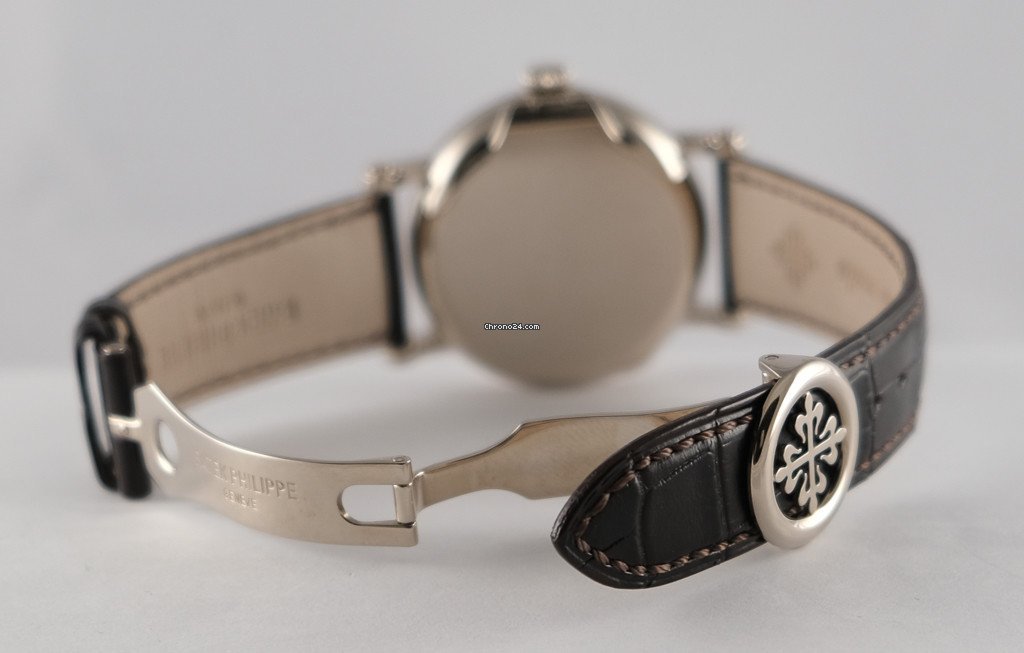 IMG_9081 Patek Philippe Perpetual Calendar Mens watch Unisex Automatic White gold 5159 G - 001 Replica 7