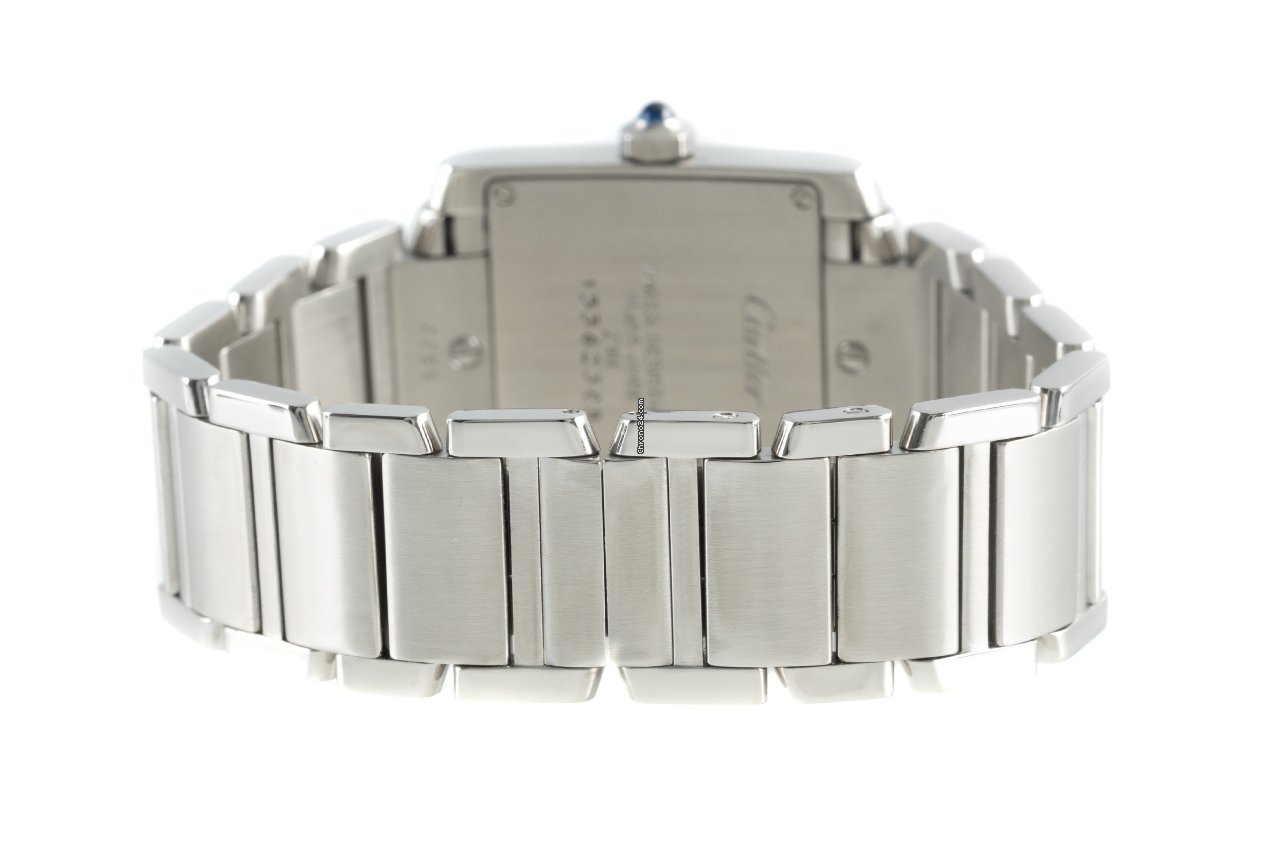 IMG_9081 Cartier Tank Francaise Womens watch Quartz Steel 2301 Replica 7