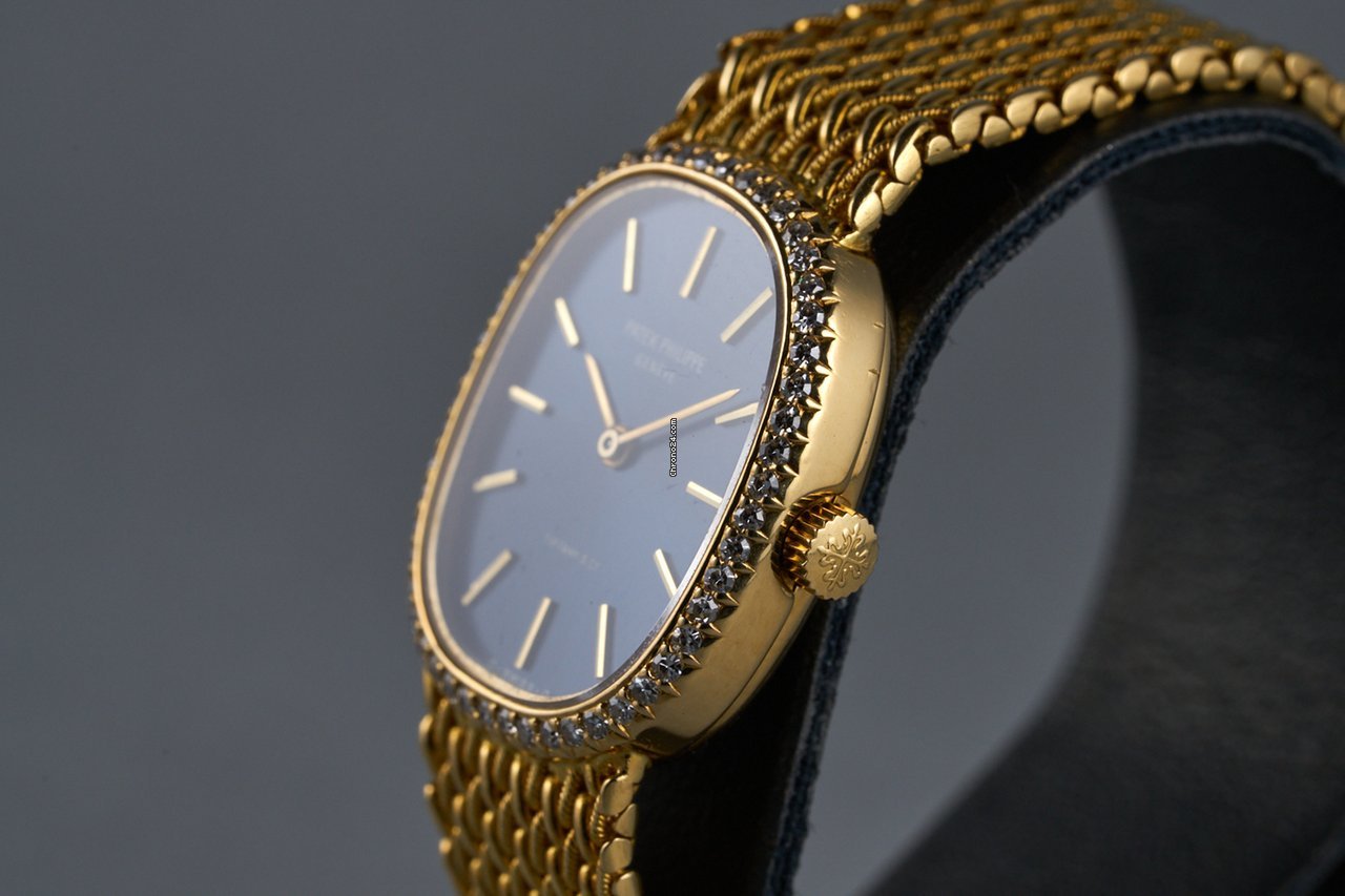 IMG_9081 Patek Philippe Golden Ellipse Womens watch Manual winding Yellow gold 4498 Replica 7