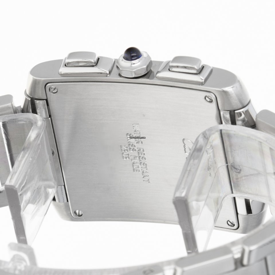 IMG_9081 Cartier Tank Francaise Mens watch Unisex Quartz Steel W51001Q3 2303 Replica 7